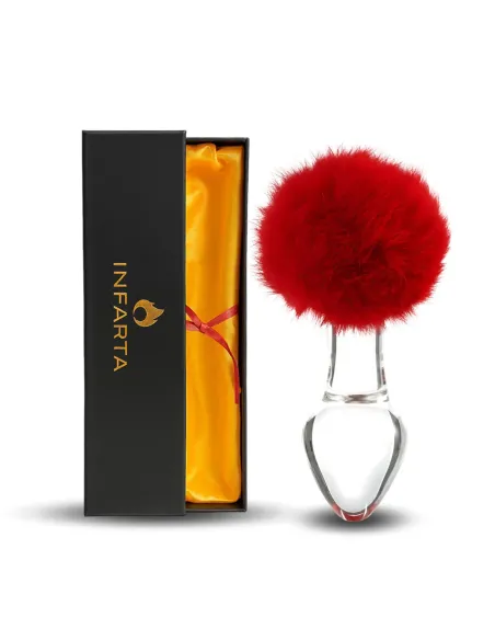 Glass anal plug bunny vellino | Infarta toys | Plugs