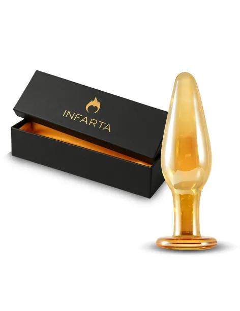 Glass anal plug aurum | Infarta toys | Plugs