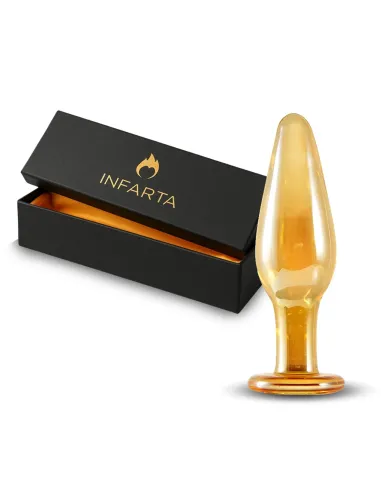 Glass anal plug aurum | Infarta toys | Plugs