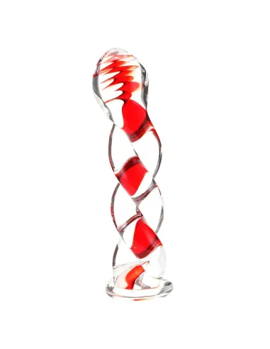 Glass dildo ruby swirl | Infarta toys | Dildos macizos