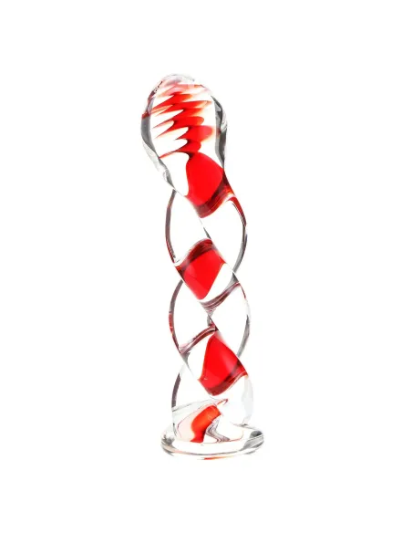 Glass dildo ruby swirl | Infarta toys | Dildos macizos