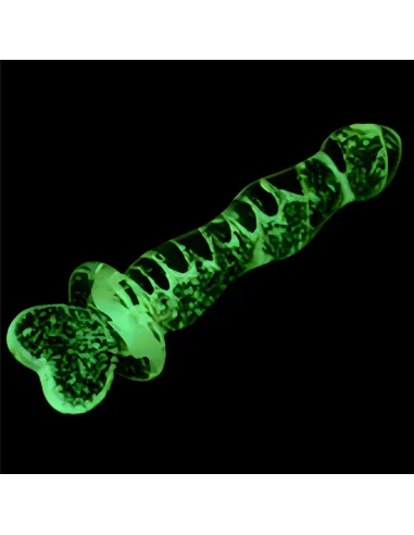 Glass dildo glow in the dark phantom heart | Infarta toys | Dildos macizos