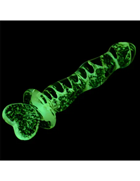 Glass dildo glow in the dark phantom heart | Infarta toys | Dildos macizos