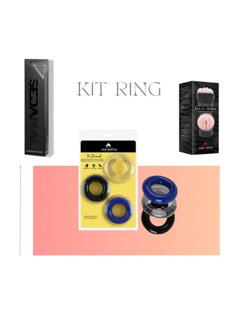 Amazing kit - luxury time ring -set 3 unidades | Infarta toys | Descuentos y promociones