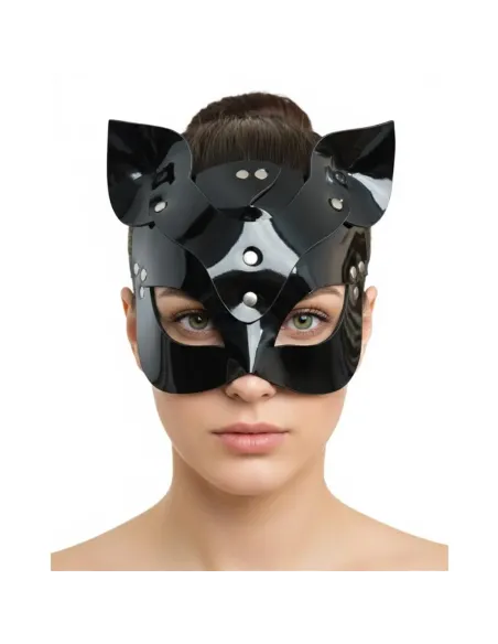 Mascara gatita charol negro | Infarta fetish | Máscaras y antifaces