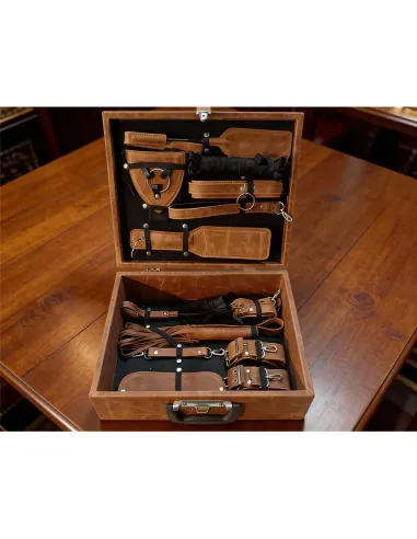 Kit cuero real vacuno - valija set completo | Infarta fetish | Kits