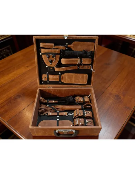 Kit cuero real vacuno - valija set completo | Infarta fetish | Kits