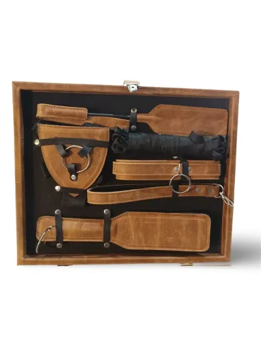 Kit cuero real vacuno - valija set completo | Infarta fetish | Kits