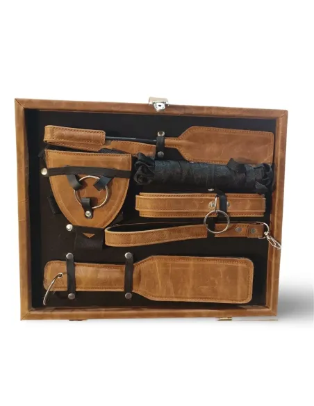 Kit cuero real vacuno - valija set completo | Infarta fetish | Kits