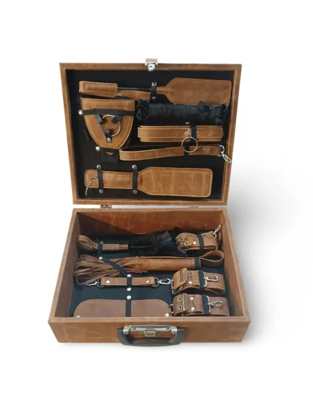 Kit cuero real vacuno - valija set completo | Infarta fetish | Kits