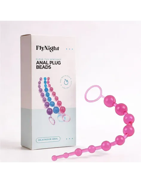 Anal plug beads rosa / c9029 | Fly night | Varitas y bolas