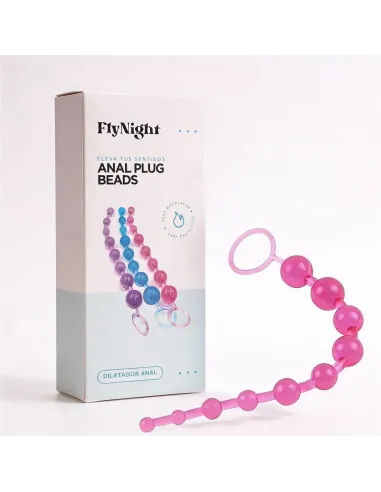 Anal plug beads rosa / c9029 | Fly night | Varitas y bolas