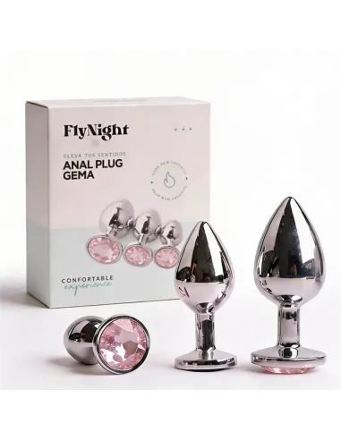 Anal plug gema rosa claro / c9030 | Fly night | Plugs