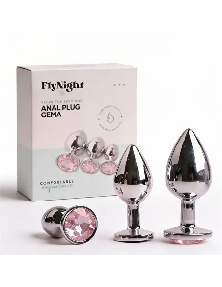 Anal plug gema rosa claro / c9030 | Fly night | Plugs