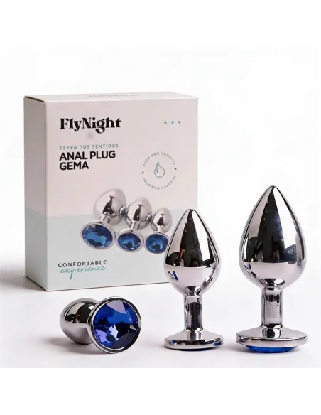 Anal plug gema azul / c9030 | Fly night | Plugs