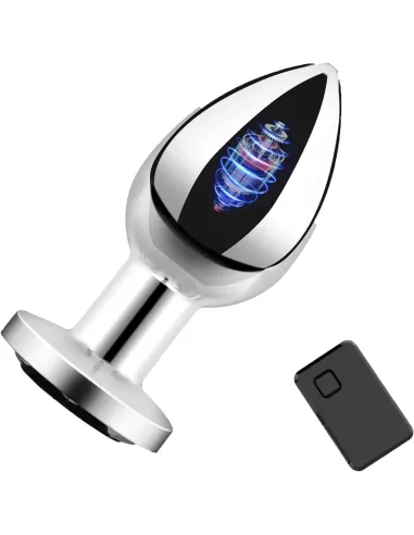 Plug vibrador anal plateado / c9031 | Fly night | Vibradores
