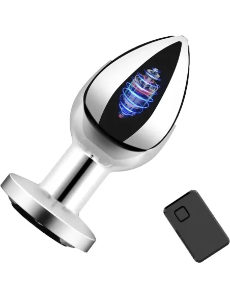 Plug vibrador anal plateado / c9031 | Fly night | Vibradores