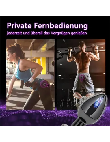 Plug vibrador anal plateado / c9031 | Fly night | Vibradores