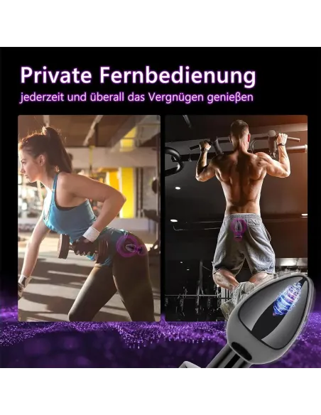 Plug vibrador anal plateado / c9031 | Fly night | Vibradores