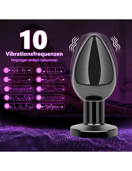 Plug vibrador anal plateado / c9031 | Fly night | Vibradores