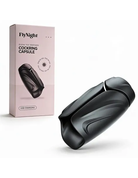 Cockring capsule negro / c9035 | Fly night | Masturbadores