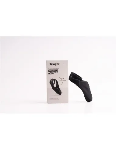 Cockring vibrator hook negro / c9036 | Fly night | Anillos