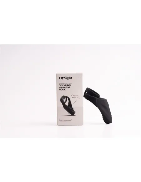 Cockring vibrator hook negro / c9036 | Fly night | Anillos