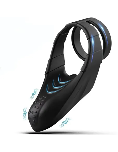 Cockring vibrator hook negro / c9036 | Fly night | Anillos