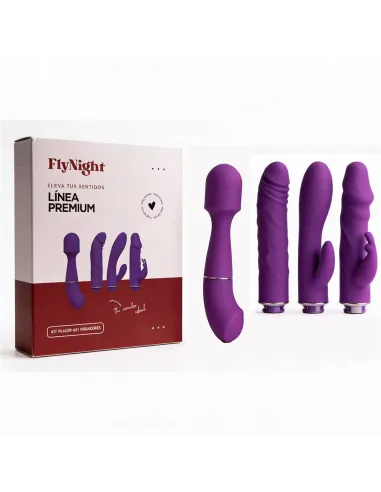 Linea premium kit 4 en 1 - vibros masajeador clitoris / c9042 | Fly night | Vibradores
