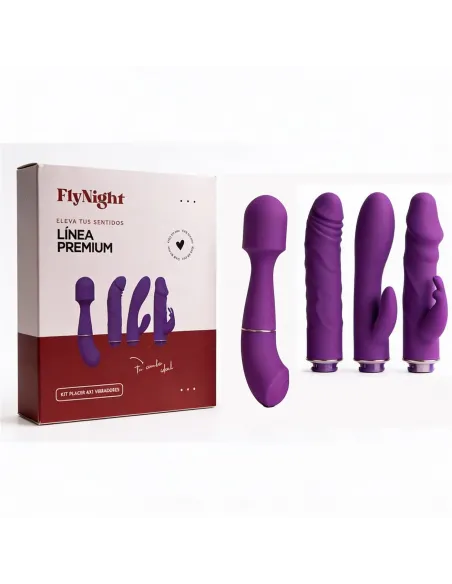 Linea premium kit 4 en 1 - vibros masajeador clitoris / c9042 | Fly night | Vibradores
