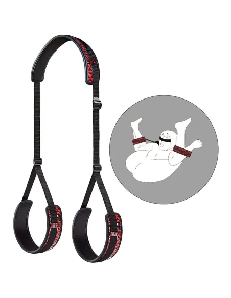 Love swing bandage negro con detalles rojos / c9021 | Fly night | Esposas