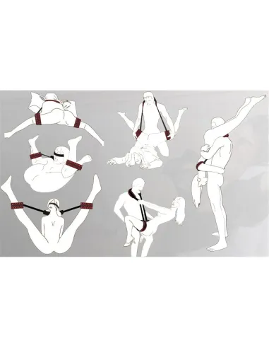 Love swing bandage negro con detalles rojos / c9021 | Fly night | Esposas