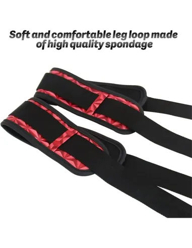 Love swing bandage negro con detalles rojos / c9021 | Fly night | Esposas