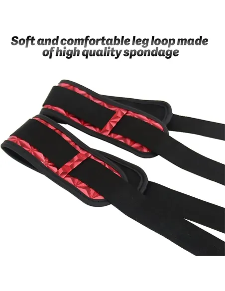 Love swing bandage negro con detalles rojos / c9021 | Fly night | Esposas