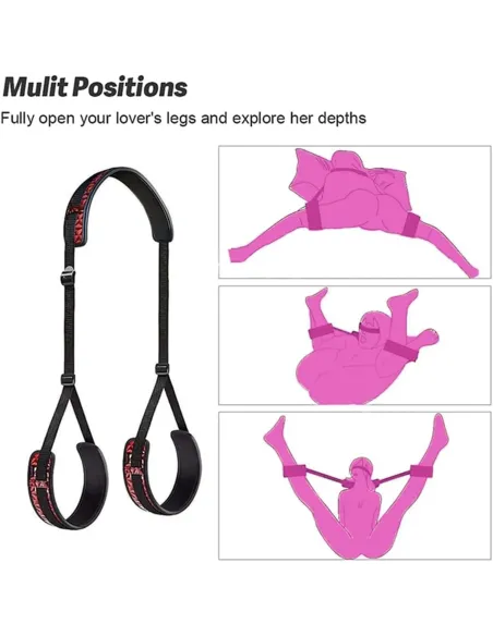 Love swing bandage negro con detalles rojos / c9021 | Fly night | Esposas