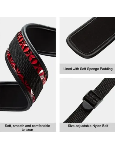 Love swing bandage negro con detalles rojos / c9021 | Fly night | Esposas