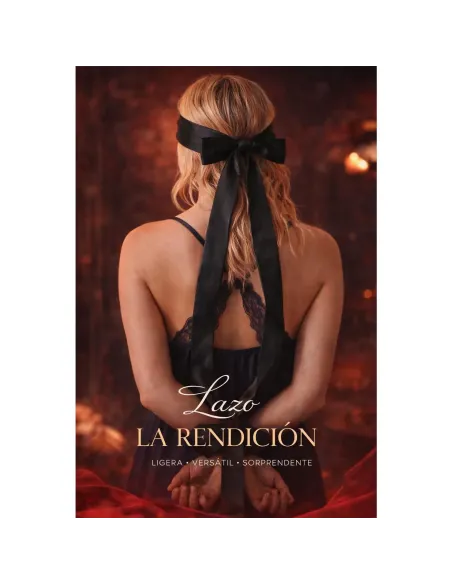 El lazo prohibido - saten elastizado negro | Infarta fetish | Esposas