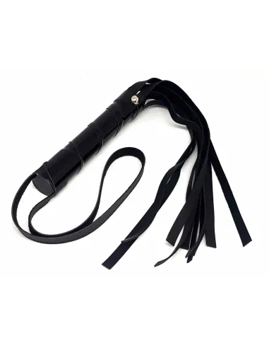 Latigo mediano - largo total 40cm - diametro 2,5cm - eco-cuero negro | Infarta fetish | Látigos y palmetas