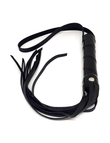 Latigo mediano - largo total 40cm - diametro 2,5cm - eco-cuero negro | Infarta fetish | Látigos y palmetas