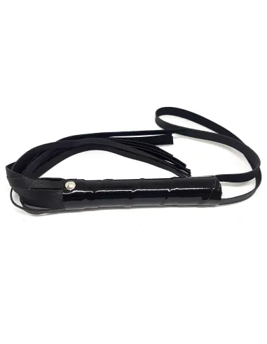 Latigo mediano - largo total 40cm - diametro 2,5cm - eco-cuero negro | Infarta fetish | Látigos y palmetas