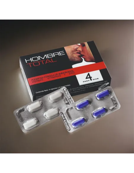 Hombre total x 4 tomas - el de mayor potencia sexual | Web supplements | Capsulas potenciadoras