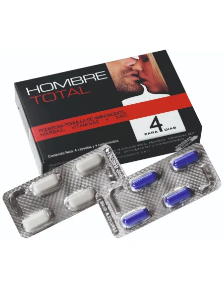 Hombre total x 4 tomas - el de mayor potencia sexual | Web supplements | Capsulas potenciadoras