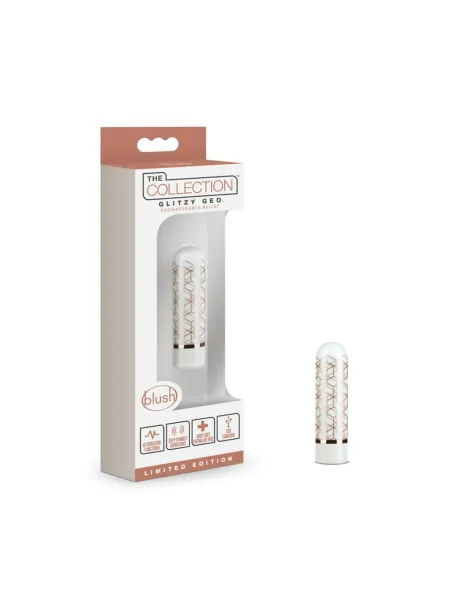 The collection - glitzy geo - rechargeable bullet - rose gold | Blush | Estimuladores clítoris
