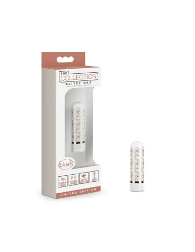 The collection - glitzy geo - rechargeable bullet - rose gold | Blush | Estimuladores clítoris