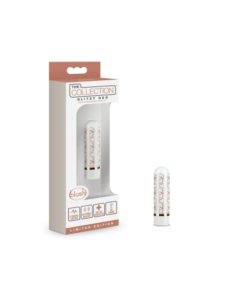 The collection - glitzy geo - rechargeable bullet - rose gold | Blush | Estimuladores clítoris