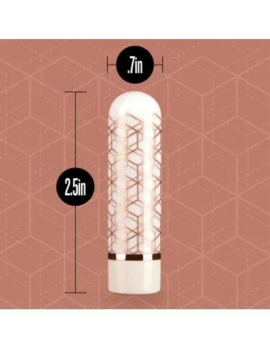 The collection - glitzy geo - rechargeable bullet - rose gold | Blush | Estimuladores clítoris