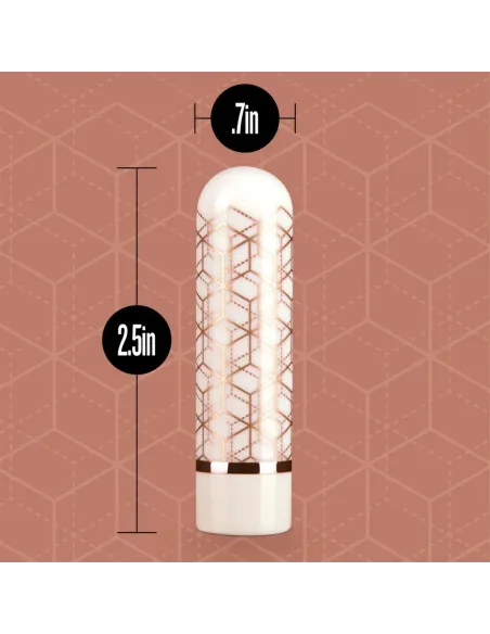 The collection - glitzy geo - rechargeable bullet - rose gold | Blush | Estimuladores clítoris