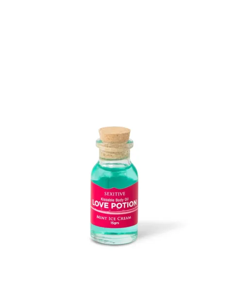 Mini aceite comestible love potion mint cream 15ml | Sexitive | Comestibles