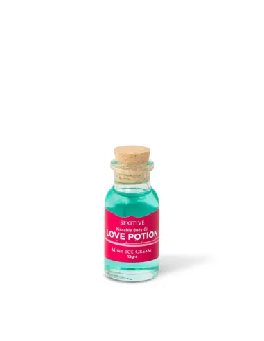 Mini aceite comestible love potion mint cream 15ml | Sexitive | Comestibles