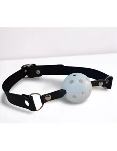 Mordaza bola hueca blanca | Infarta fetish | Mordazas